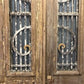 Antique French Double Doors (40x96.5) Iron Wood Doors, European Doors D247