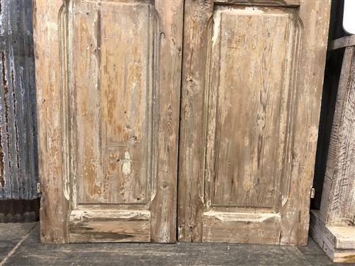 Antique French Double Doors (40x96.5) Iron Wood Doors, European Doors D247