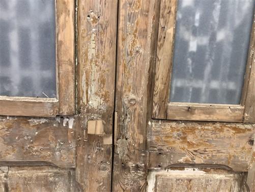 Antique French Double Doors (40x96.5) Iron Wood Doors, European Doors D247