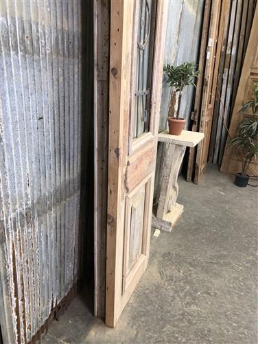 Antique French Double Doors (42.5x105.5) WIron Wood Doors, European Doors D254