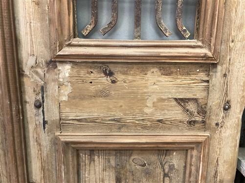 Antique French Double Doors (47x99.5) Iron Wood Doors, European Doors D213