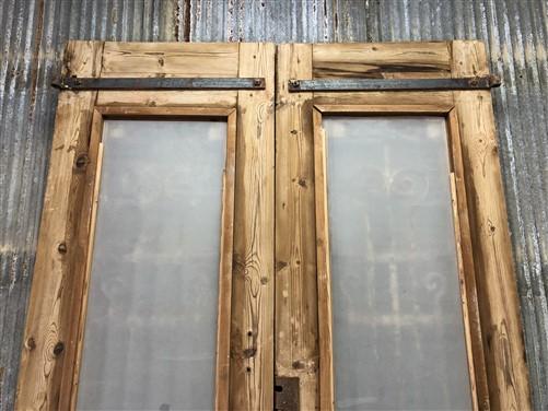 Antique French Double Doors (47x99.5) Iron Wood Doors, European Doors D213