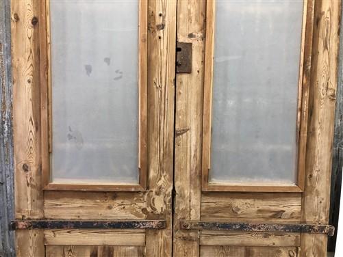 Antique French Double Doors (47x99.5) Iron Wood Doors, European Doors D213