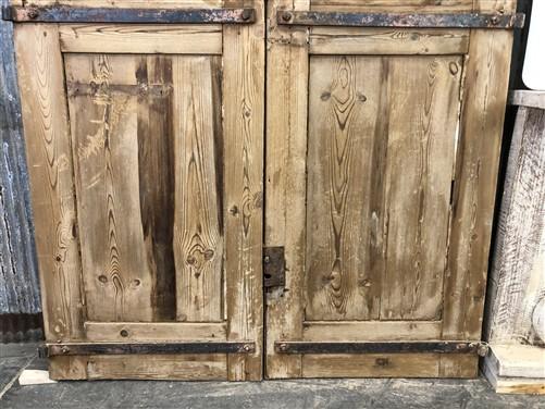 Antique French Double Doors (47x99.5) Iron Wood Doors, European Doors D213