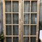 Antique French Double Doors (44x79) 10 Pane Glass Doors, European Doors G49