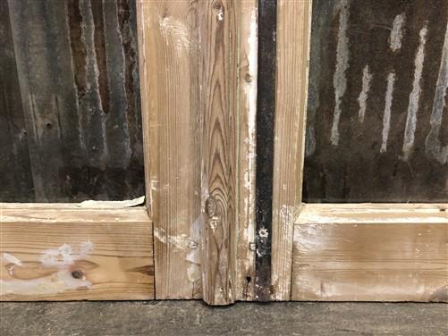 Antique French Double Doors (44x79) 10 Pane Glass Doors, European Doors G49