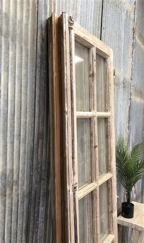 Antique French Double Doors (44x79) 10 Pane Glass Doors, European Doors G49