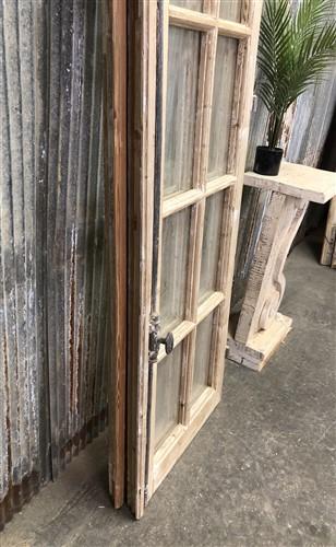 Antique French Double Doors (44x79) 10 Pane Glass Doors, European Doors G49