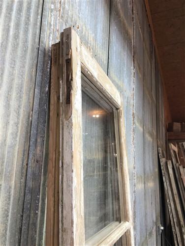 Antique French Double Doors (49x91) 3 Pane Glass Doors, European Doors G85