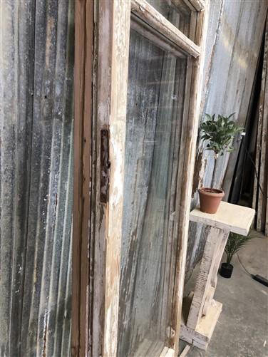 Antique French Double Doors (49x91) 3 Pane Glass Doors, European Doors G85