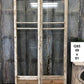 Antique French Double Doors (49x91) 3 Pane Glass Doors, European Doors G85