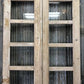 Antique French Double Doors (38x92.5) 5 Pane Glass Doors, European Doors G99