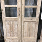 Antique French Double Doors (38x92.5) 5 Pane Glass Doors, European Doors G99