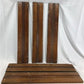 5 Wood Trim Pieces, Architectural Salvage, Reclaimed Vintage Wood Baseboard A77,