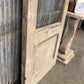 Antique French Single Door (27.5x75) 3 Pane Glass European Door H73