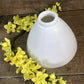 Mid Century Milk Glass Waffle Pattern Torchiere Floor Table Lamp Shade Vintage F