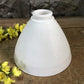 Mid Century Milk Glass Waffle Pattern Torchiere Floor Table Lamp Shade Vintage F