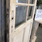 Antique French Single Door (32.75x83) 8 Pane Glass Door, European Door H109