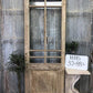 Antique French Single Door (32x88.5) 8 Pane Glass European Door H115