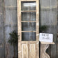 Antique French Single Door (28x87) 4 Pane Glass European Door H138