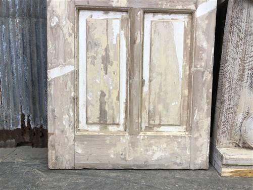 Antique French Single Door (28x87) 4 Pane Glass European Door H138