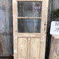 Antique French Single Door (28x87) 4 Pane Glass European Door H138