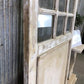 Antique French Single Door (37x87) 15 Pane Glass Door, European Door H91