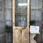 Antique French Single Door (32.5x97.75) 4 Pane Glass Door, European Door H118