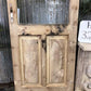 Antique French Single Door (32.5x97.75) 4 Pane Glass Door, European Door H118