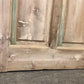 Antique French Single Door (32.5x97.75) 4 Pane Glass Door, European Door H118