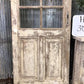 Antique French Single Door (30x94) 10 Pane Glass European Door H123