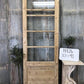 Antique French Single Door (32.5x91) 5 Pane Glass Door, European Door H126