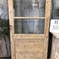 Antique French Single Door (32.5x91) 5 Pane Glass Door, European Door H126