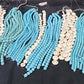 Turquoise Beads, Jewelers Lot, Jewelry Making Artistic Craft Blue Beads D,