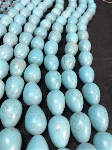 Turquoise Beads, Jewelers Lot, Jewelry Making Artistic Craft Blue Beads D,