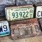 Set of 50 License Plates Lot, Vintage Automobile Car Truck Tags JZ,