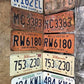 Set of 50 License Plates Lot, Vintage Automobile Car Truck Tags JZ,