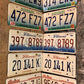 Set of 50 License Plates Lot, Vintage Automobile Car Truck Tags JZ,