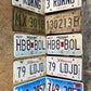 Set of 50 License Plates Lot, Vintage Automobile Car Truck Tags KB,