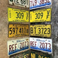 Set of 50 License Plates Lot, Vintage Automobile Car Truck Tags KB,