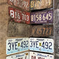 Set of 50 License Plates Lot, Vintage Automobile Car Truck Tags KB,