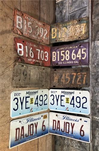 Set of 50 License Plates Lot, Vintage Automobile Car Truck Tags KB,