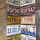 Set of 50 License Plates Lot, Vintage Automobile Car Truck Tags KB,