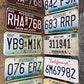 Set of 50 License Plates Lot, Vintage Automobile Car Truck Tags KB,