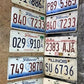 Set of 50 License Plates Lot, Vintage Automobile Car Truck Tags KA,