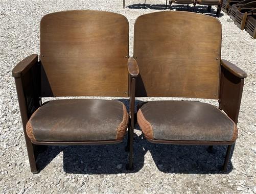 2 Padded Folding Theater Seats, Auditorium Theatre Seat, Entryway Bench B43