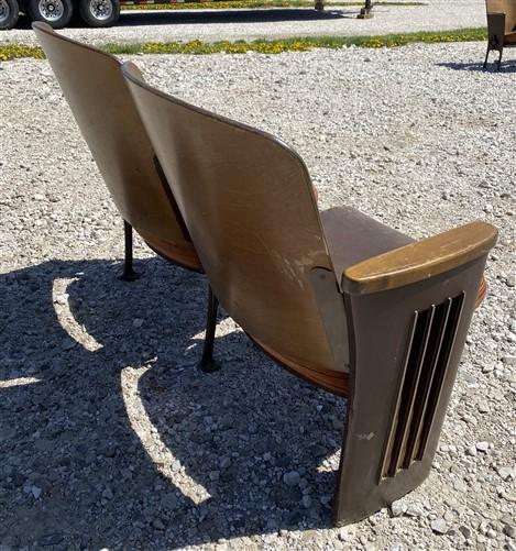 2 Padded Folding Theater Seats, Auditorium Theatre Seat, Entryway Bench B43