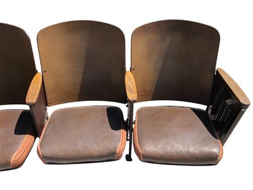 4 Padded Folding Theater Seats, Auditorium Theatre Seat, Entryway Bench A23