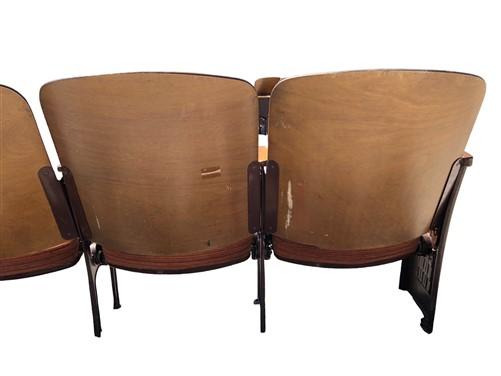 4 Padded Folding Theater Seats, Auditorium Theatre Seat, Entryway Bench A39