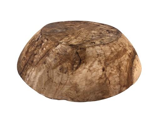 Large Round Wood Bowl, Rustic Farmhouse Table Decor, Carved Wood Bread Bowl D,